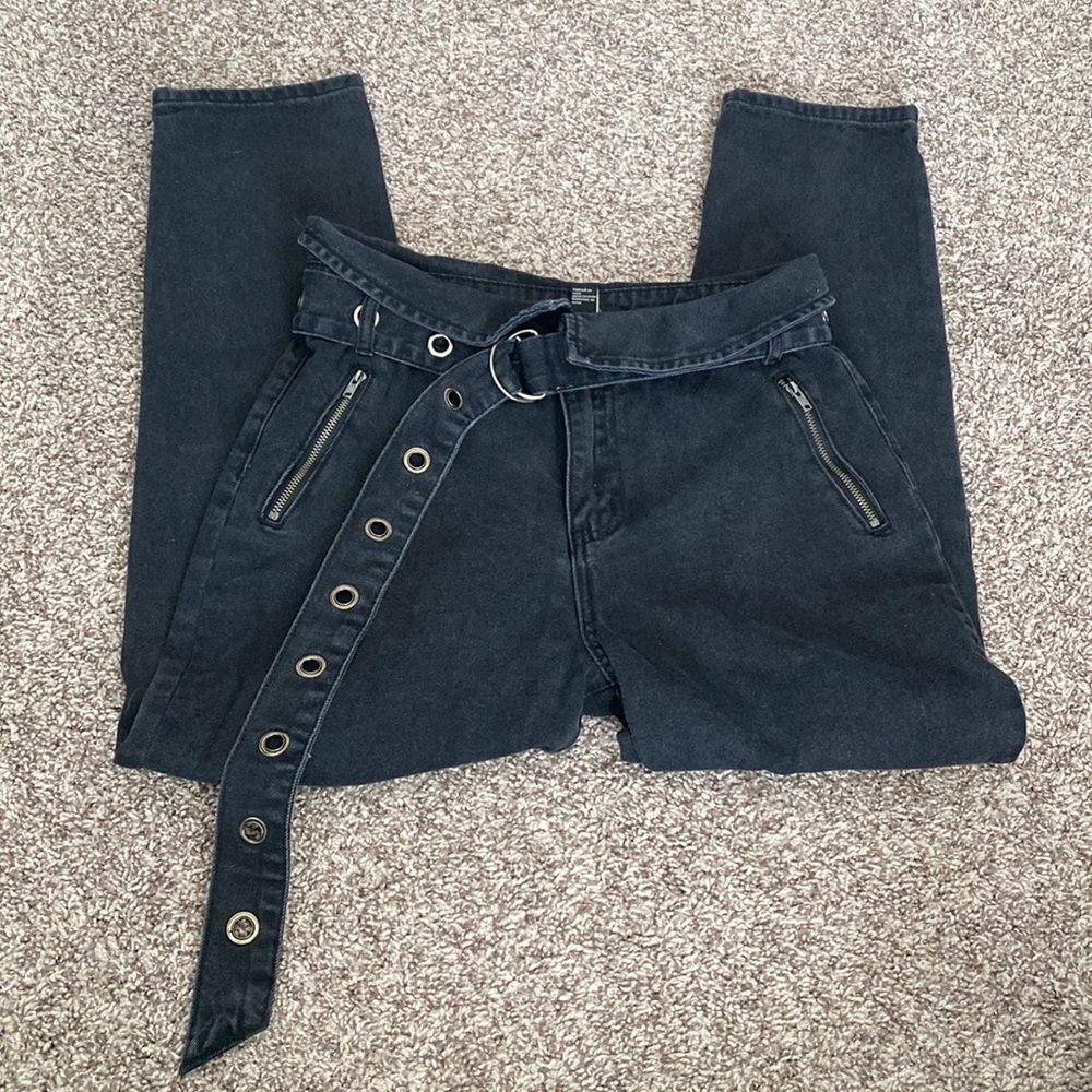 Forever 21 Black Denim Loose Fit Jeans